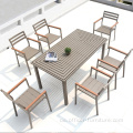 Gartentisch und Stühle im Freien Aluminiumlegierungen und Stühle